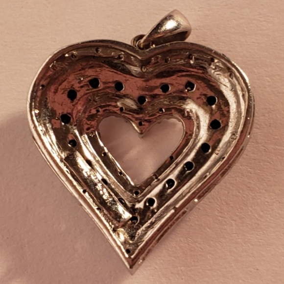 Vintage 1990s Heart Pendant - Picture 2 of 2
